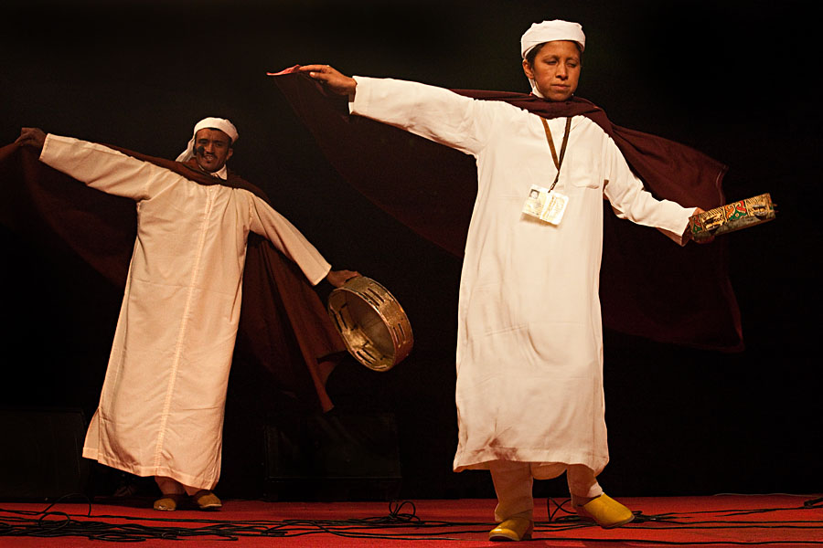  The music group boudar from the region Talsint performing at the Imilchil music festival